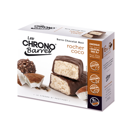 Chrono-Barres Chrononutrition rocher coco