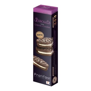 Biscuit crème et cookie riche en protéines, sans gluten, façon Oreo®️