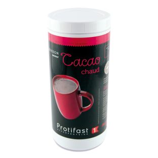 Boisson cacao chaud riche en protéines. 
Pot économique 500 g