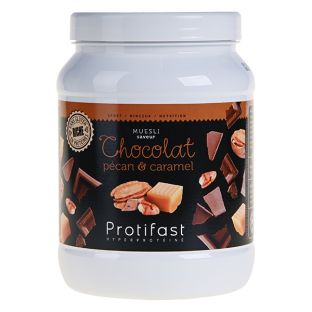 Protifast Muesli protéiné arôme chocolat caramel avec noix de pécan. Sans gluten