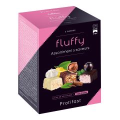 Pack découverte assortiment 5 barres Fluffy Protifast.