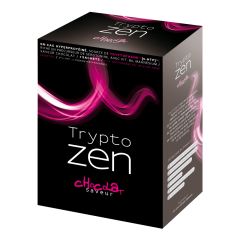 Tryptozen poudre chocolat riche en protéines source de tryptophane.