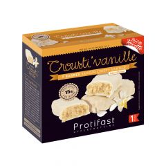 7 barres Crousti Vanille riches en protéines. 