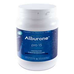 Alburone poudre de protéine pure à base de lactosérum. 1 pot de 400 g